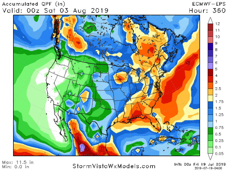 EU Model Two-Week Precip Forecast | AgResource Company